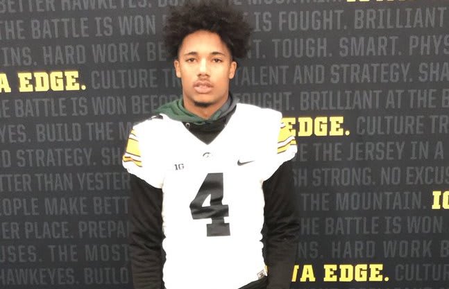 Class of 2019 prospect Da'Shaun Brown added an offer from Iowa on Saturday.