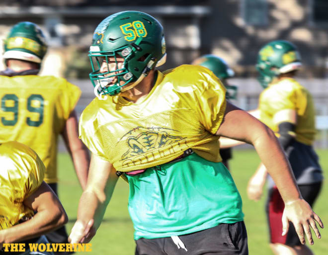 Four-star offensive tackle Trevor Keegan has enough skills to play just about any position along the offensive line.