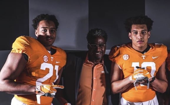 Hardy spent planty of time with fellow Vol targets Tyler Baron and Jacolbe Cowan on his visit. 
