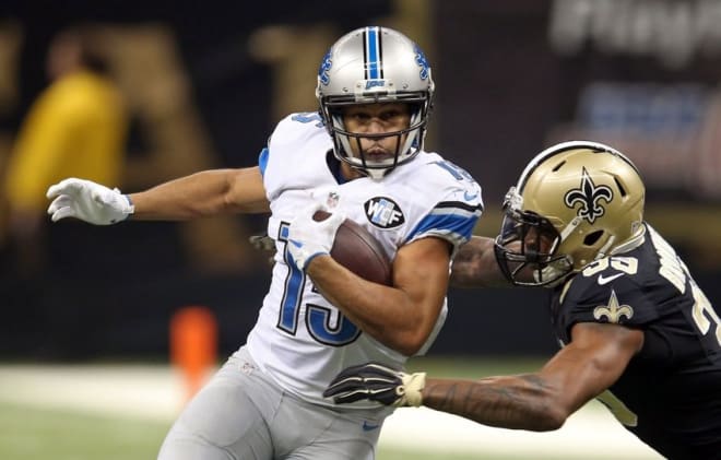 Golden Tate scored the game-winning touchdown against the Vikings.