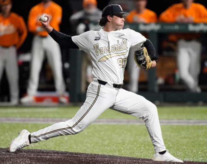 Vanderbilt's Bryce Cunningham pitched well in defeat.