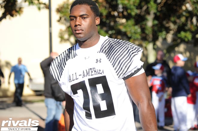 Top national OL Nick Petit-Frere still has three visits left to take in January. 