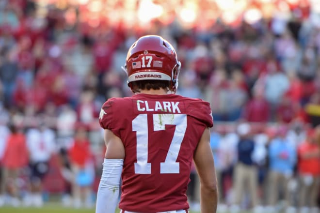 Arkansas safety Hudson Clark was the highest-graded defensive player for the Hogs in the regular season.