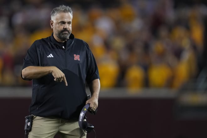 Nebraska football coach Matt Rhule