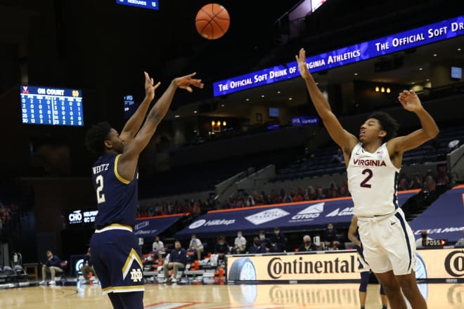 Notre Dame Fighting Irish men’s basketball junior guard Trey Wertz