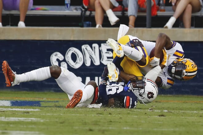 Boutte caught a 43-yard touchdown pass against Auburn last fall.