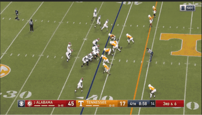 Bryce Young connected with John Metchie twice against Tennessee 