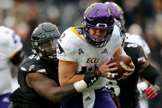 Quarterback Holton Ahlers and ECU fell to Cincinnati 56-6 Saturday in Nippert Stadium.