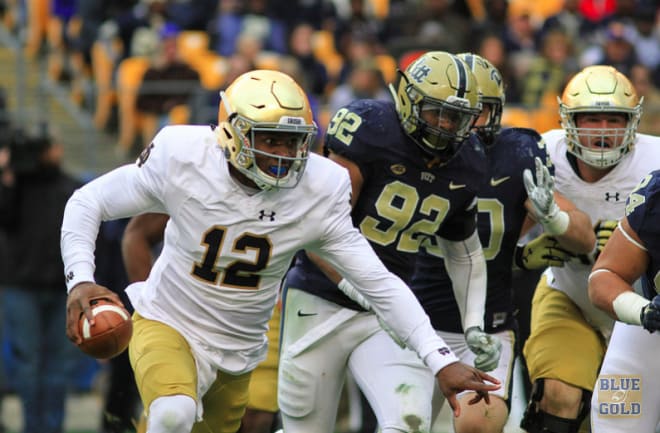 Talented quarterback Brandon Wimbush is poised to become Notre Dame's starting quarterback in 2017.