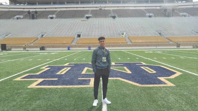 Alabama CB Cagan Campbell said his first visit to Notre Dame was tremendous 