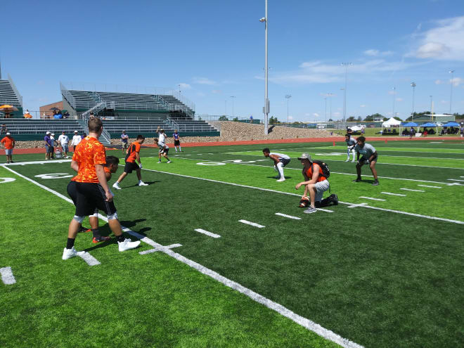 Artesia's offense gets ready to run a play during Friday's ENMU Passing League