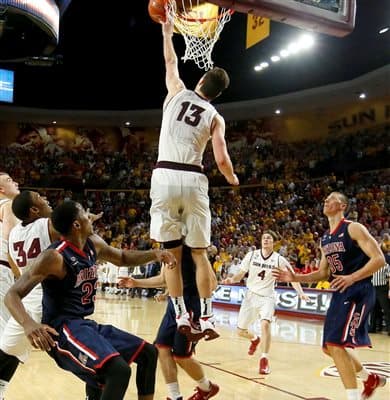 Bachynski’s game winning block in a 2014 victory over the University of Arizona 