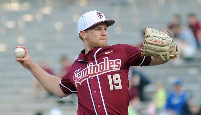 Florida State pitcher Andrew Karp recorded a career-high 11 strikeouts in a 1-0 loss to Florida on Tuesday.