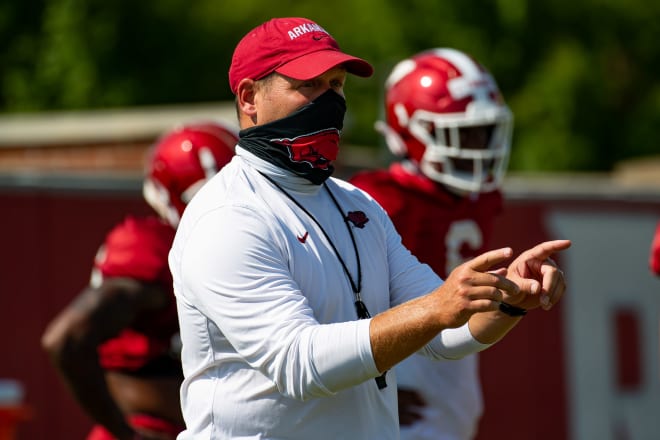 Former Missouri head coach has turned the Arkansas defense around in his first season in Fayetteville.