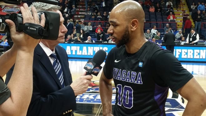 Khalil Dukes is Niagara's star guard and a transfer from USC.