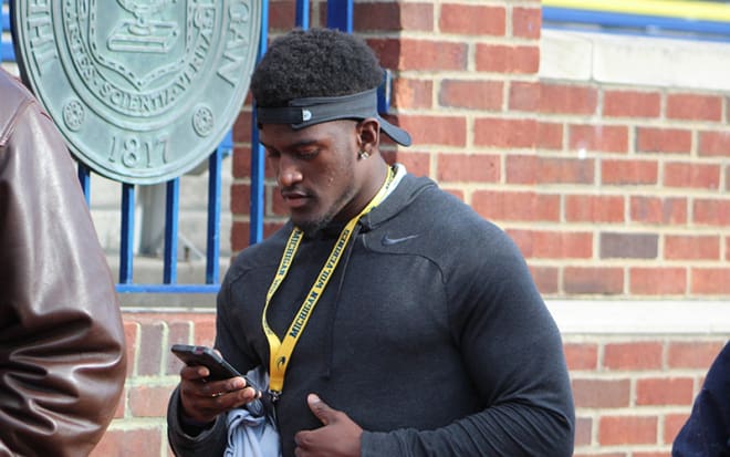 Samuels looked very comfortable during his visit to Michigan.