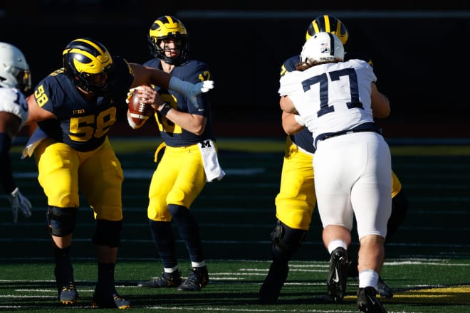 Redshirt freshman quarterback Cade McNamara went out early with injury, and didn't look the same after.