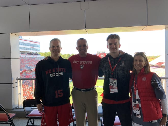 Ben Finley (second from right) committed to NC State on Sunday.