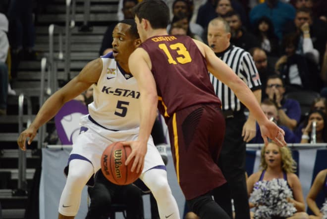 Barry Brown and the Wildcats are struggling to handle Loyola's offense early on.