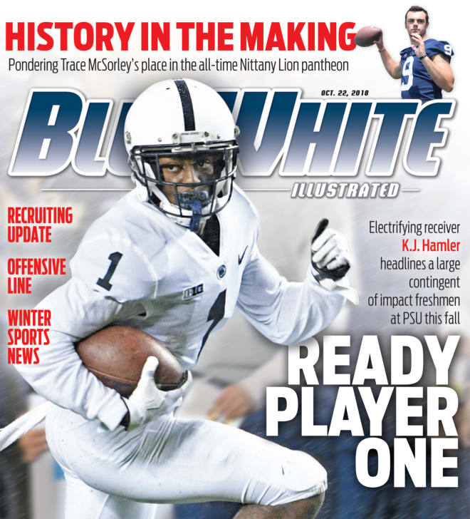 K.J. Hamler graces the cover of our most recent magazine.