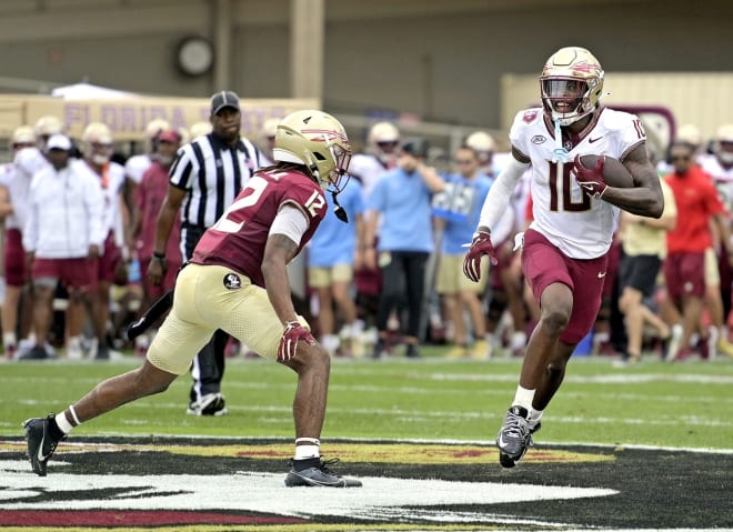 Malik Benson's speed was on display on Day 2 of FSU's camp.