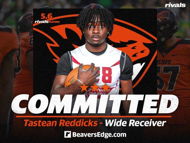 Tastean Reddicks covers commitment to Oregon State