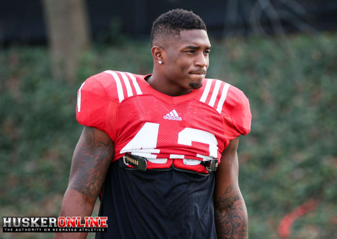 Sophomore linebacker Tyrin Ferguson practiced for the first time this spring on Tuesday.