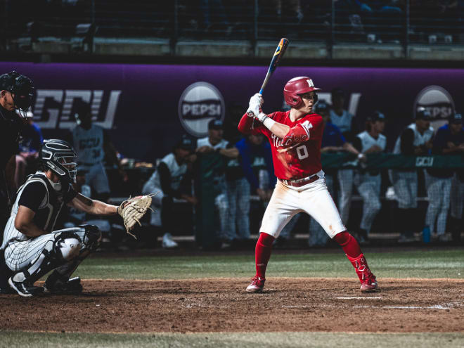 Nebraska baseball infielder and new leadoff man Cayden Brumbaugh