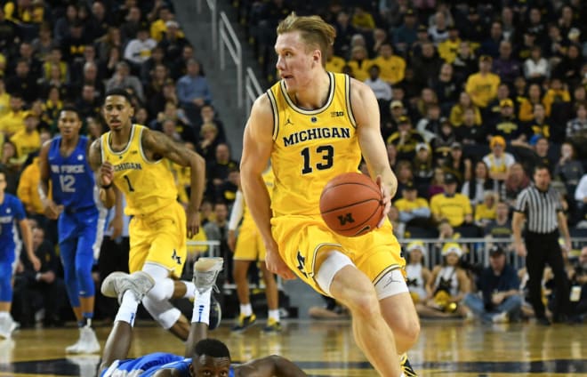 Ignas Brazdeikis averaged 14.8 points per game this past season, becoming the first U-M freshman to lead the team in scoring since Trey Burke (also 14.8) in 2011-12.