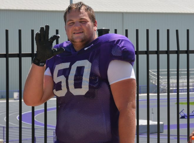 Kansas State offensive tackle Cooper Beebe