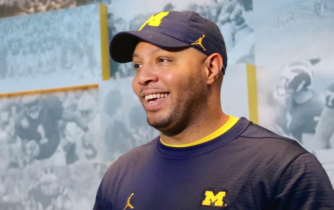 Michigan Wolverines football offensive coordinator Josh Gattis likes all three of his quarterbacks.