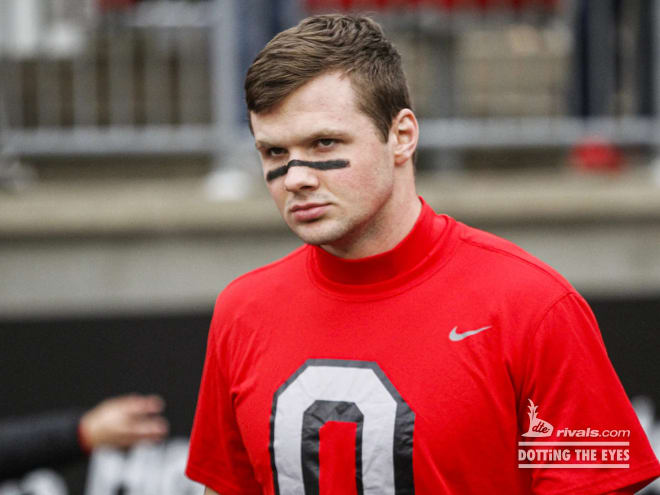 Kyle McCord will battle Devin Brown for Ohio State's starting quarterback job this spring. (Birm/DTE)