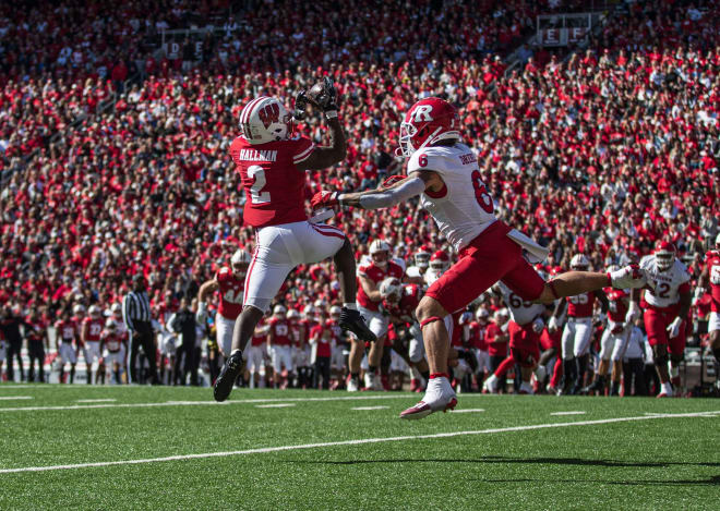 Wisconsin cornerback Ricardo Hallman.