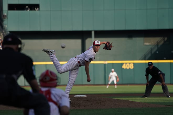 NC State Wolfpack baseball pitcher Sam Highfill