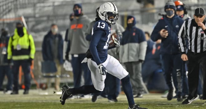 Penn State Nittany Lions football receiver KeAndre Lambert-Smith is hoping to break out this year.