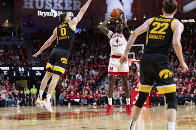 Juwan Gary led a balanced Nebraska team with 14 points in their 66-50 win over Iowa on Thursday.