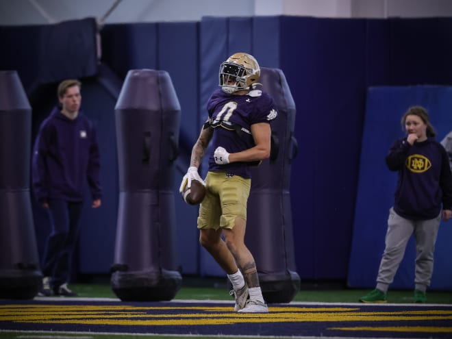 Notre Dame wide receiver Braden Lenzy thinks he found the right body composition this offseason.