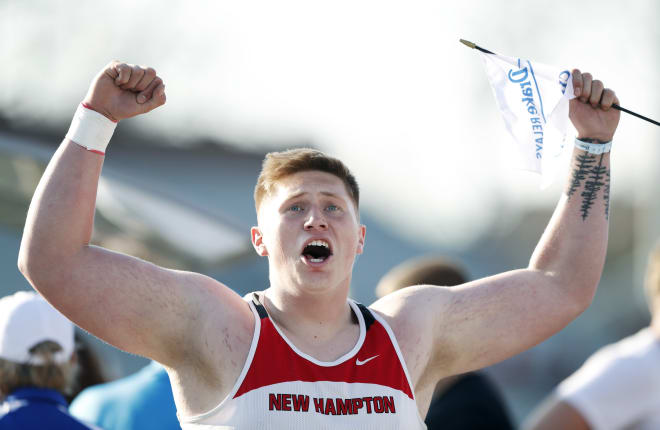 Noah Fenske won state titles in both the shot put and discus this past weekend.