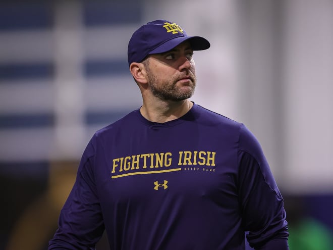 Notre Dame tight ends coach Gerad Parker was promoted to offensive coordinator in February.