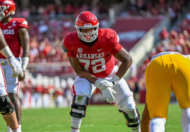 Former Arkansas offensive lineman Andrew Chamblee.