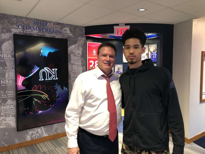 Four-star small forward Johnny Juzung took an unofficial visit to Kansas this past weekend