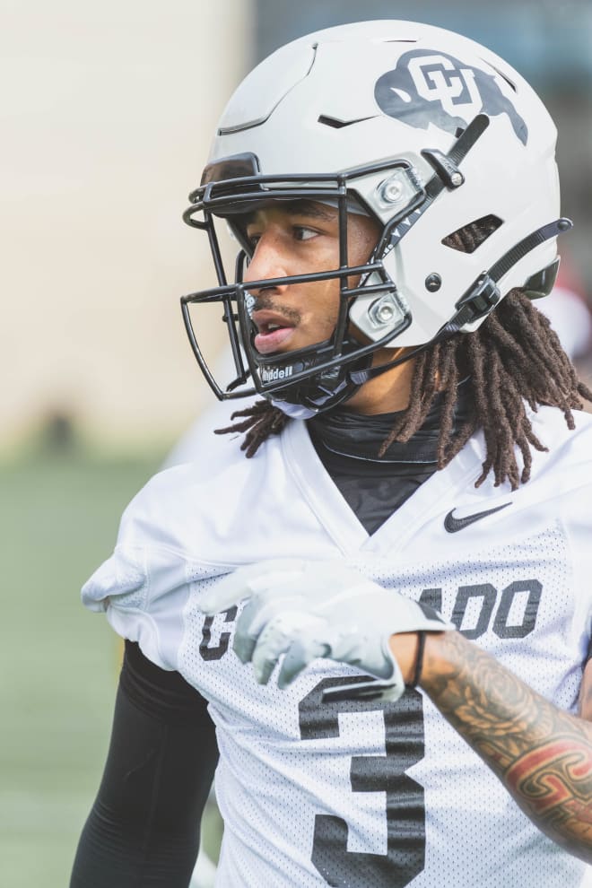 Senior safety Derrion Rakestraw, Colorado's lone senior within the DBs corps