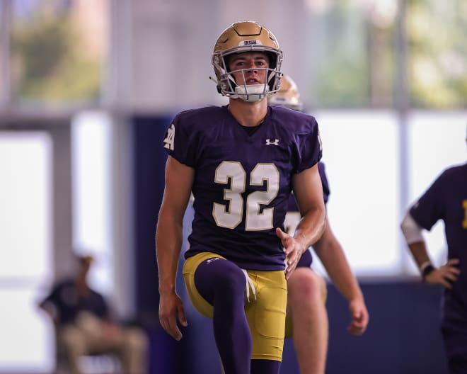 USF transfer kicker Spencer Shrader has performed better than advertised through Notre Dame's first 12 practices of training camp.