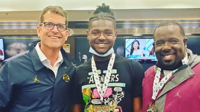 Michigan Wolverines football commit Aaron Alexander earned an offer this summer and jumped on it.
