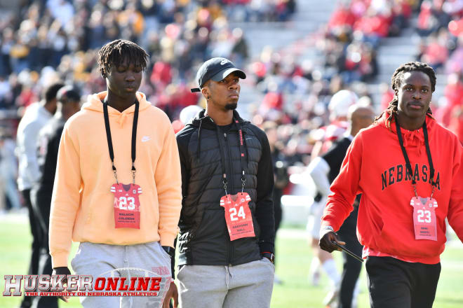 Malachi Coleman (left) and Beni Ngoyi (far right) are two of eight prospects in Nebraska with Power Five offers already for the class of 2023. 