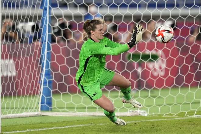 Former Penn State women's soccer goalkeeper Alyssa Naeher played a crucial role in helping the US advance to the Olympic semifinals