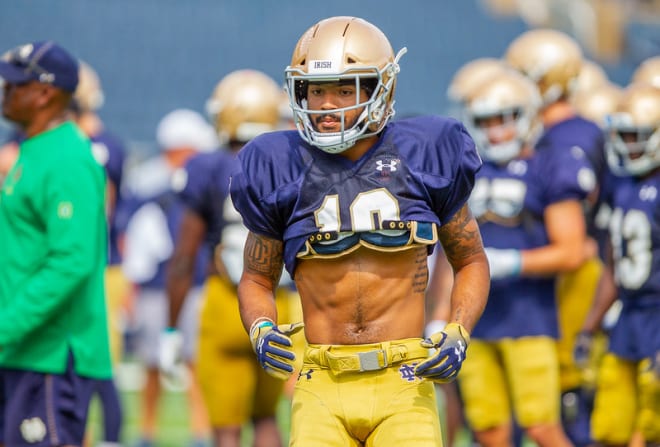 Notre Dame's Kyren Williams struggles to get up to speed at NFL Combine -  InsideNDSports