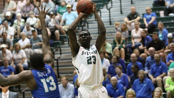 Former Stetson big man Baybe Iyiola.