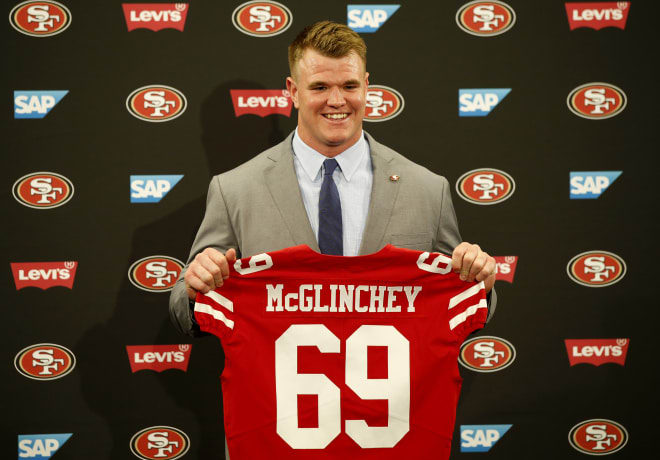 Former ND lineman Mike McGlinchey