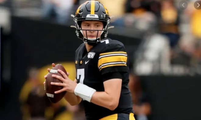 Iowa quarterback Spencer Petras